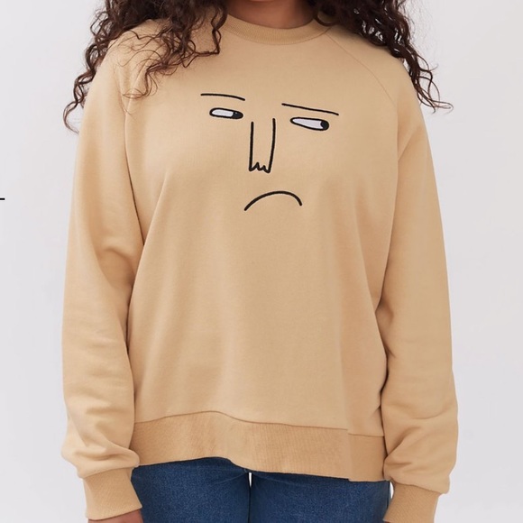 Lazy Oaf Tops - 🆕 Lazy Oaf Bemused Raglan Sweatshirt